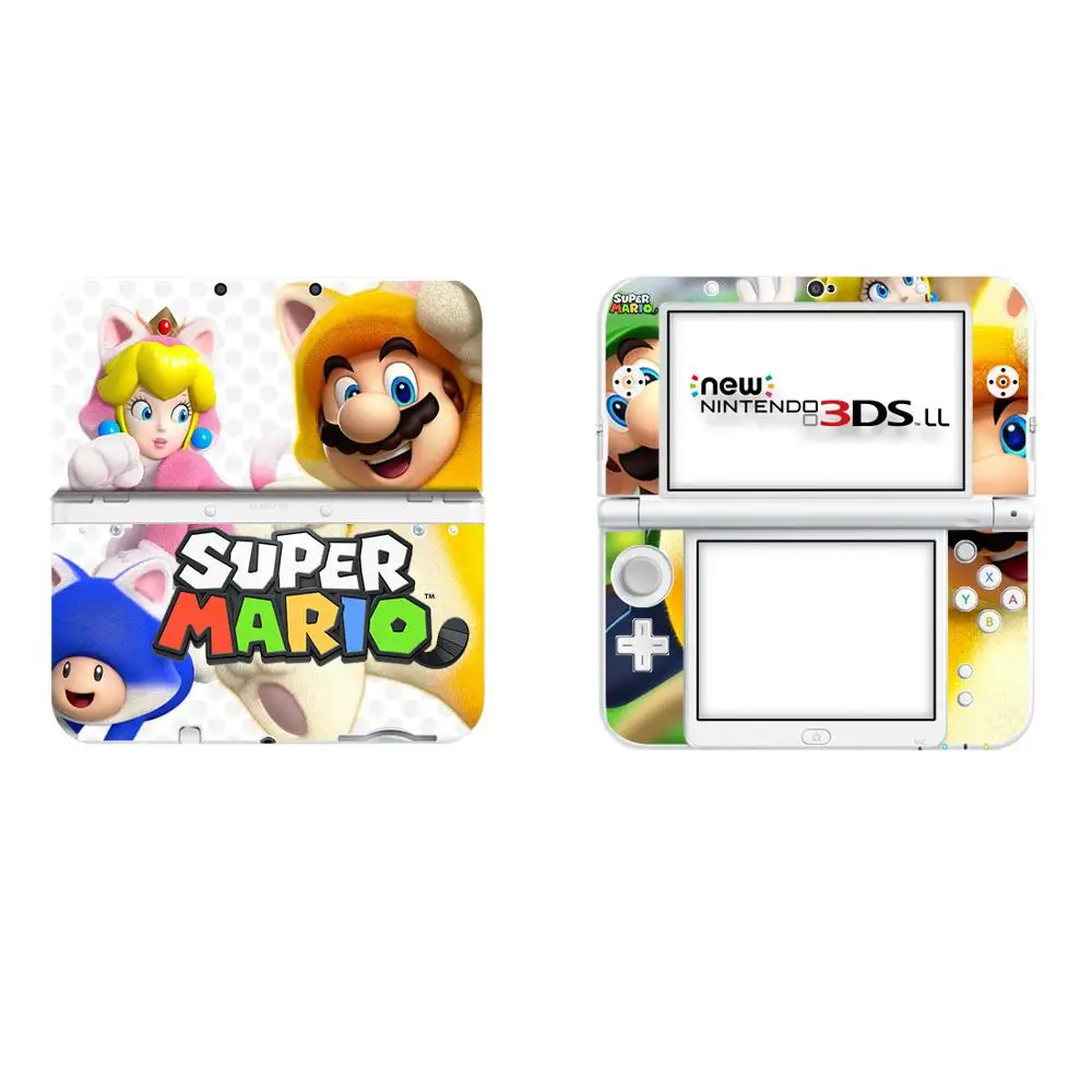 DSLL0007 Супер Марио полное покрытие наклейка Кожа Наклейка для NEW 3DS XL Скины Наклейка s для NEW 3DS LL Виниловый протектор кожи наклейка - Цвет: DSLL0007