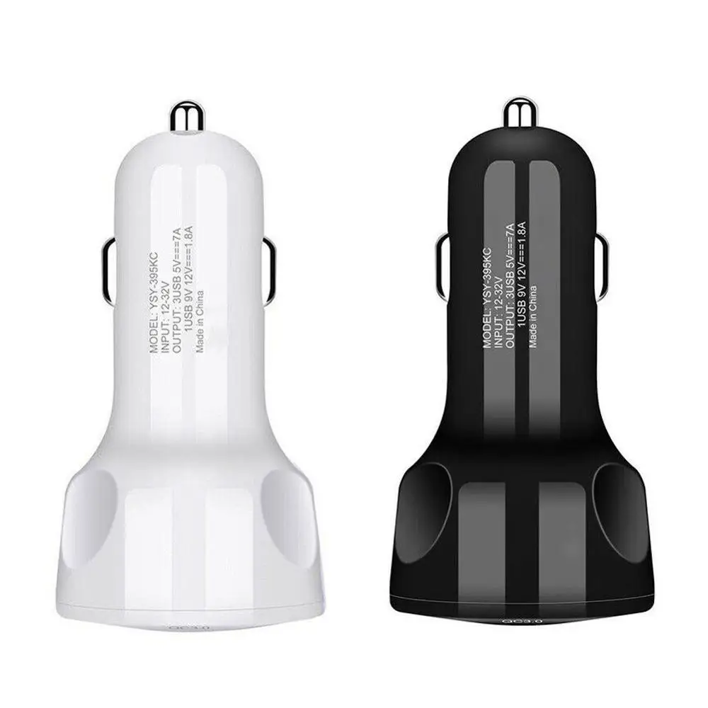QC 3,0 2.1A три порта Быстрая зарядка Переходник USB для зарядки в машине для смартфона автомобиля высокой емкости планшета J4R1