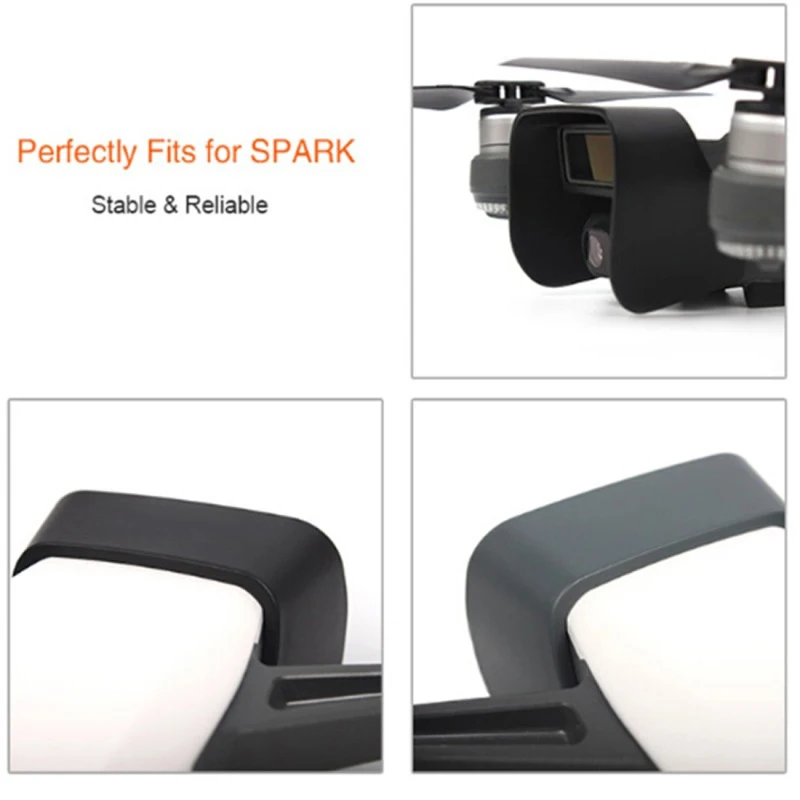 Прочные аксессуары для дрона для DJI Spark антибликовый карданный защитный чехол для камеры защита объектива Защита от солнца камера бленда объектива