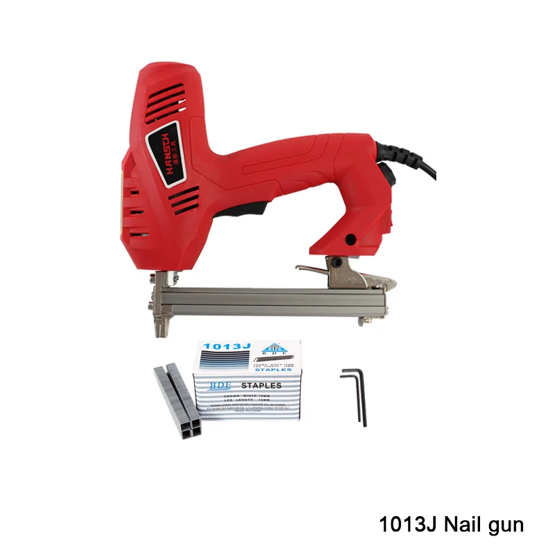 Code nail gun 220 В/240 В деревообрабатывающий Электрический гвоздь пистолет не застревает гвоздь Пистолет двойного назначения гвоздь пистолет промышленный Деревянный Доска гвоздь пистолет - Цвет: Code nail gun