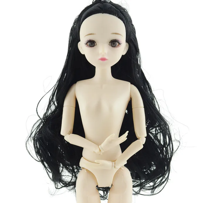 1/6 BJD куклы 20 шарниров куклы 4D глаза 30 см кукла длинные волосы парик женский голый обнаженный тело куклы игрушки для девочек игрушки для детей - Цвет: STYLE 8