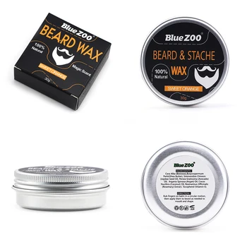 

New 4 Types Natural Beard Growth Conditioner Balm Organic Moustache Conditioner Beard Wax for Caring Smooth Styling TSLM1