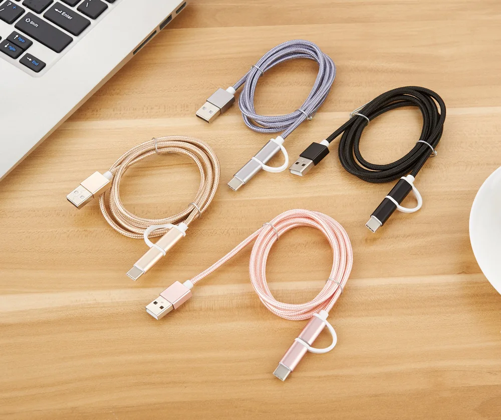 Nohon 2 в 1 кабель для iPhone 11 Pro Max X XS Max 8 7 6 Plus type C Micro USB кабель для samsung Xiaomi зарядный телефонный кабель Шнур