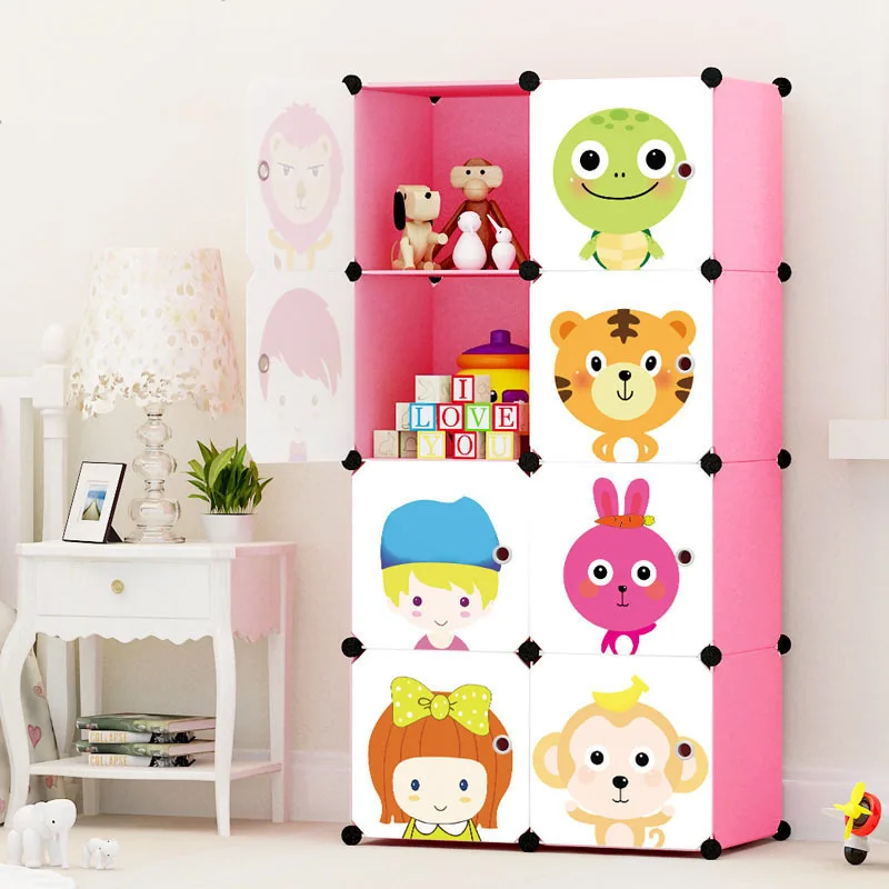 

[Deficit Impulse 2000 Case] Cartoon Storage Box Plastic Assembly Children Baby Toy Storage Cabinets Clothes