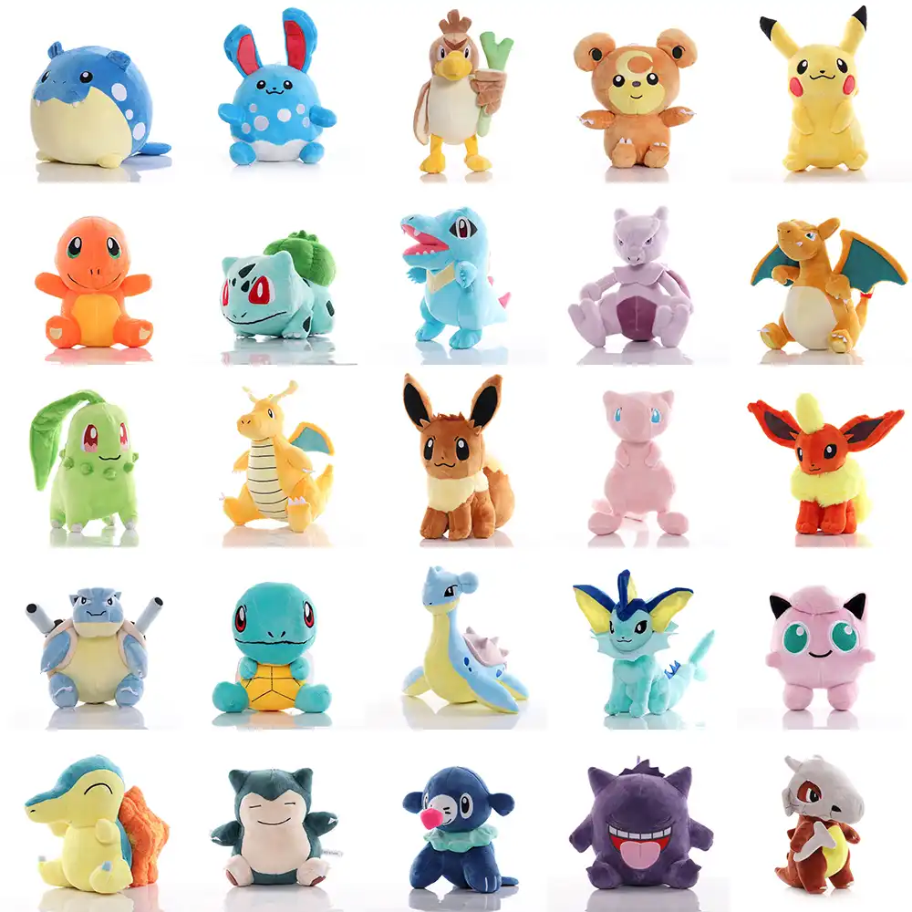 かわいいルーム装飾pikachuedヒトカゲリスフシギダネぬいぐるみイーブイ演奏機械人形の誕生日プレゼント Stuffed Plush Animals Aliexpress