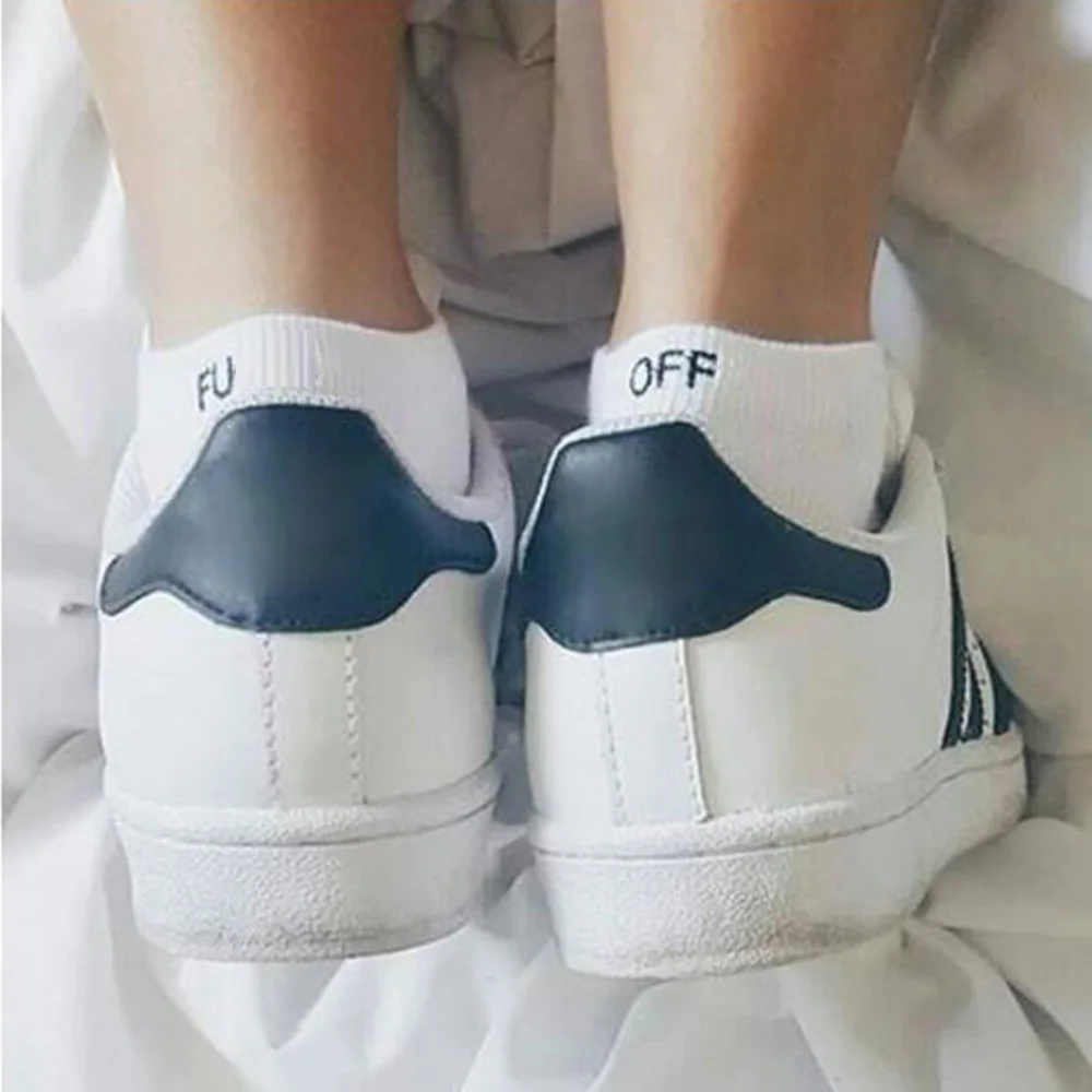 

Women Socks Print Letter Personalized Autumn Winter Meia Funny Socks 2019 Amozae New Arrival Chaussette Femme Sokken
