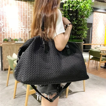 

Over Large Weekend Farbic Handbag 2020 Women Tide Big Capacity Nylon Over Night Travel Messenger Bag Female Casual Luggage Bag