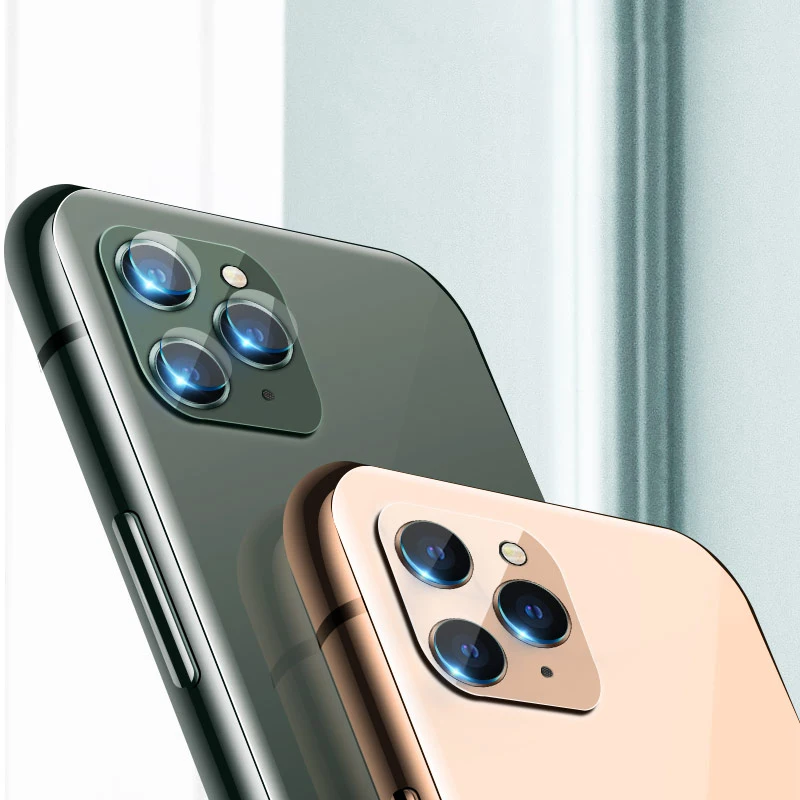Для iPhone 11 Pro Max чехол для iPhone 11 Pro XS Max X XR металлическая крышка объектива камеры защитное кольцо и защита из закаленного стекла