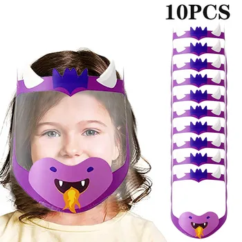 

Kids Full Face Masks Anti-droplets Anti-fog Dust-proof Face Shield Protective Cover Transparent Face Eyes Protector Mask Hats