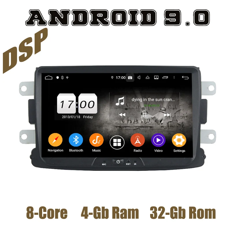 PX6 Android 9 0 Автомобильный GPS Радио dsp плеер для Duster Dacia Sandero Capture Lada Xray 2 Logan с 4 + 64G авто