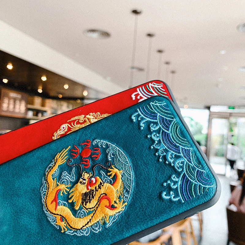 Чехлы с текстурой кожи в китайском стиле с драконами для huawei P30 P20 Lite Mate20 Pro Nova 3 3i 4 5Pro 5i Honor 9X