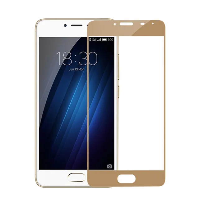 Закаленная пленка для Meizu M6S S6 передняя защита экрана пленка для Meizu M6 Note закаленное защитное стекло золото черный, белый цвет