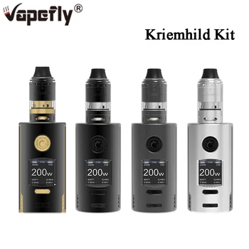 

Original Vapefly Kriemhild Kit 200W TC Box Mod with 5ml Kriemhild Tank Fit 0.15ohm triple mesh / 0.2ohm dual coil Box Vape Kit