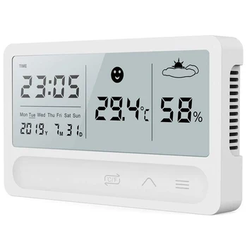 

Digital Hygrometer Thermometer Indoor Room Outdoor Temperature Humidity Meter LCD Stand netic Backing Sensor Monitor with Hum