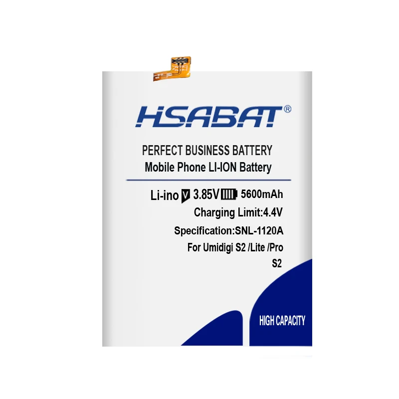 Аккумулятор HSABAT 5600mAh Для UMI umidigi S2 Lite S2 Pro