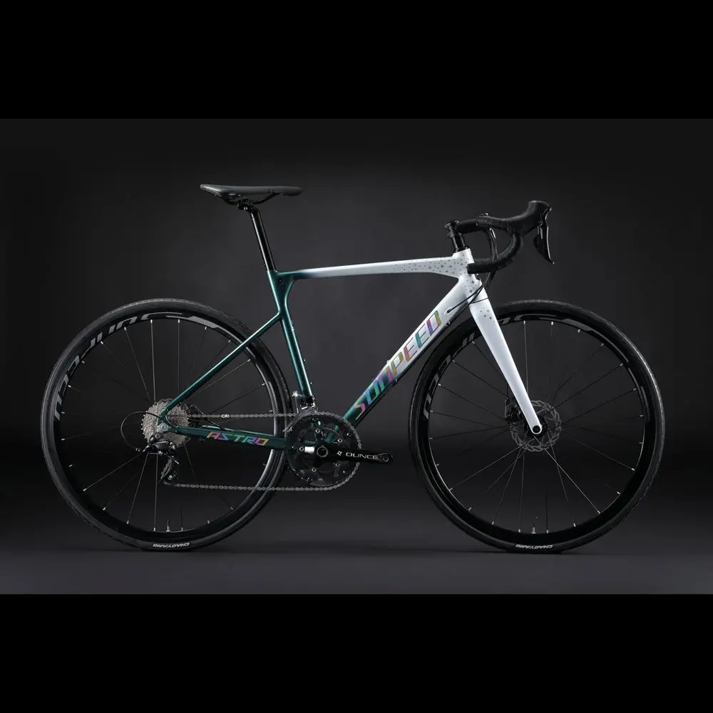 Sunpeed ASTRO Shimano Sora Gravel Adventure Bike с дисковыми тормозами, дополнительные широкие шины и Карбоновая вилка идеально подходят для дороги или грязи Tr