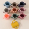 Baby Drinking Cup BPA Free Soft Silicone Double Handle Liquid Feed Gargle Mug Learning Feeding Cups Newborn Accessories 6