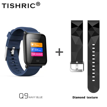 

TISHRIC Waterproof Sport Smart Bracelet Q9 Women Men Fitness Tracker Heart Rate Monitor Pedometer Smart Watch/Wristband 5 Color