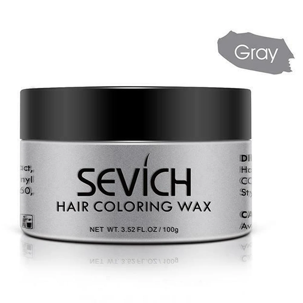 Grey Disposable Hair Color Wax Styling DIY Mud Paste Dye Cream Gel Hair Beauty Easy Clean hair beauty TY99 - Цвет: Grey