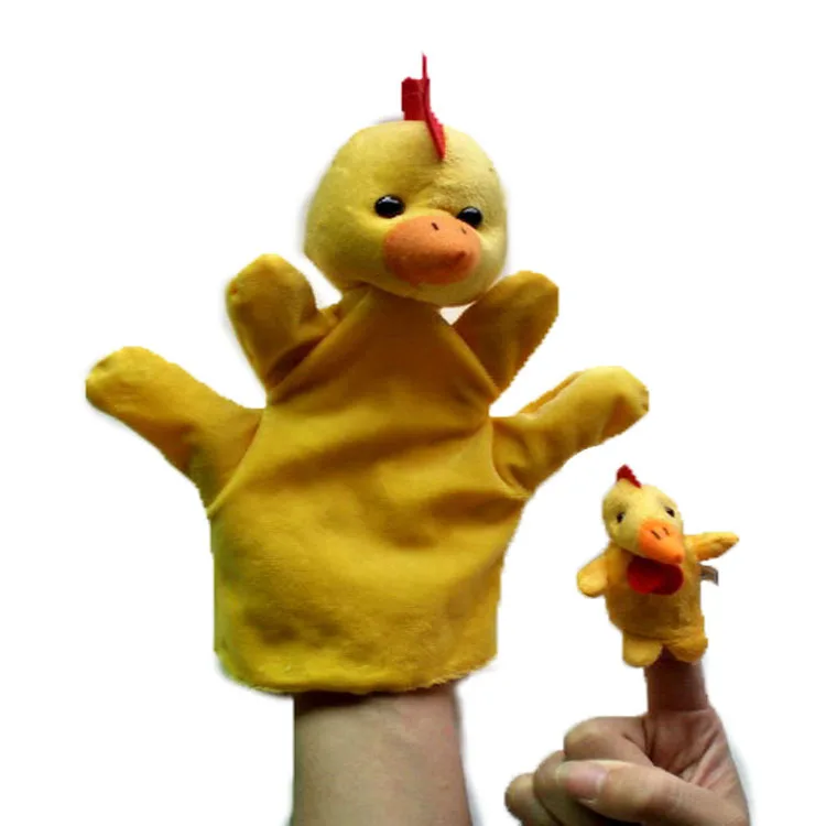 

Animal Chicken Parent And Child Hand Puppet Finger Doll Chicken Large Hand Puppet + Chicken Small Finger Doll Parent And Child T