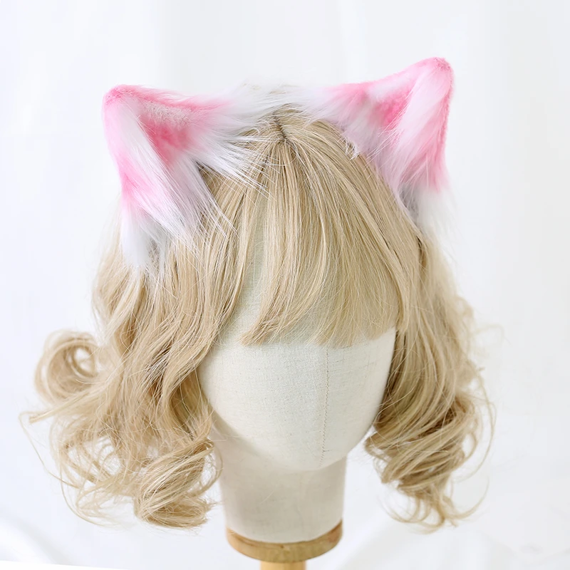Cute Girl Cat Ears Headdress Handmade Animal Ears Headband Jk Lolita  Barrettes Japanese Lolita Hair Accessories - Headwear - AliExpress