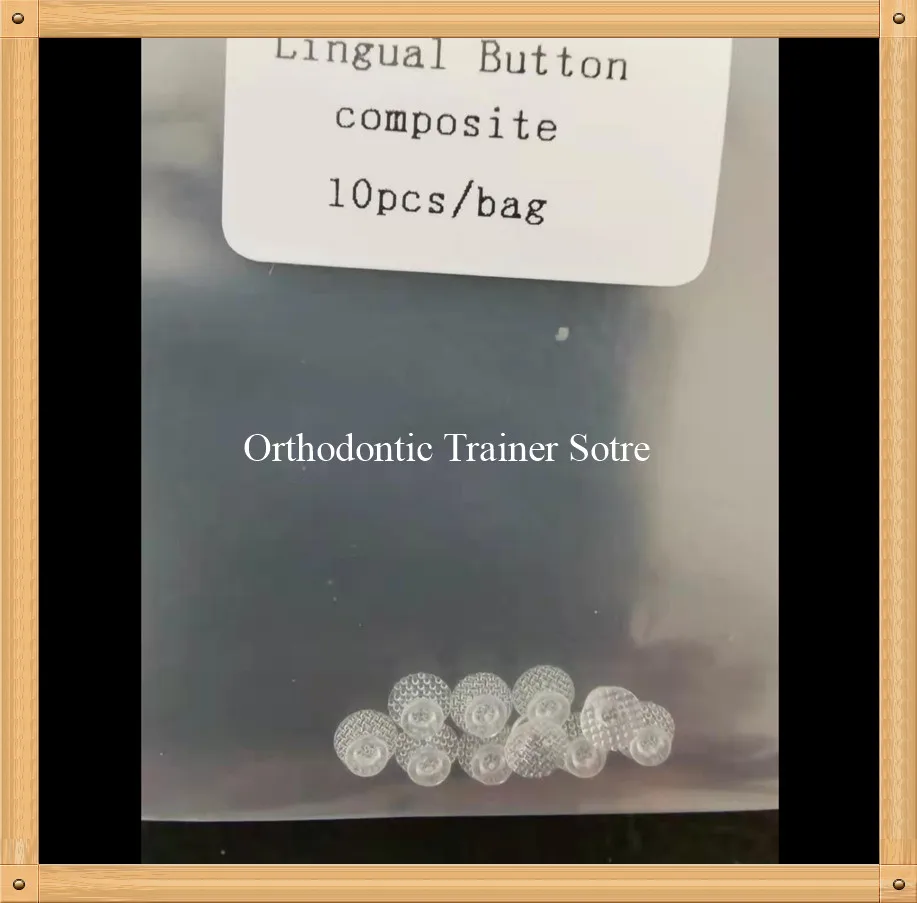

Round Base invisible Dental Lingual Buttons/Composite Orthodontic Lingual Buttons clear color