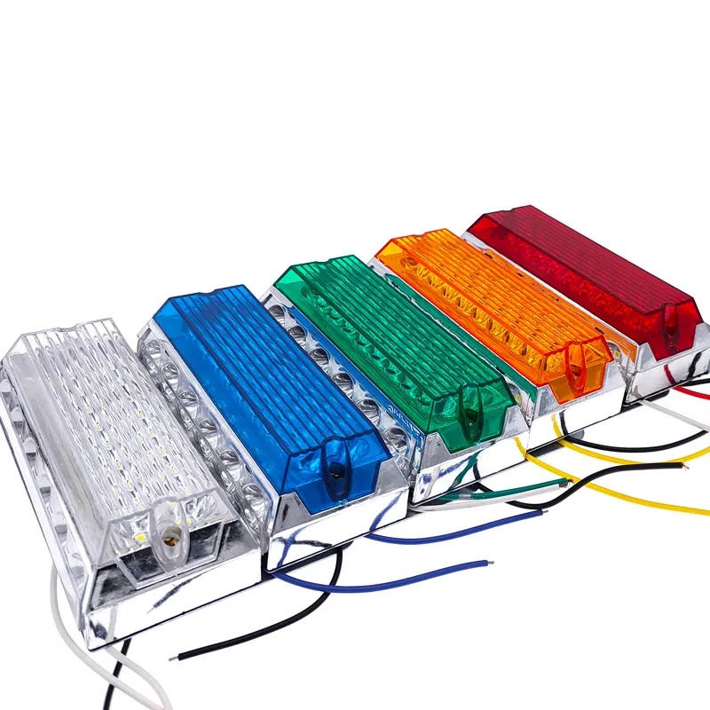 24V 24 LED Side Marker clearance Lights Car External Lights Squarde