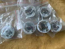 Motor eléctrico de brochas Rs550, con Motor de cepillo de cobre y carbón para taladro de carga, destornillador, soporte de cepillo, 2-6 uds.