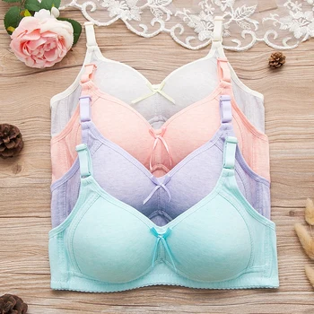 

Women Small Chest Seamless Push Up Bra Sexy Front Button Closure Bra Underwear Buckle Female Underwire Bra New