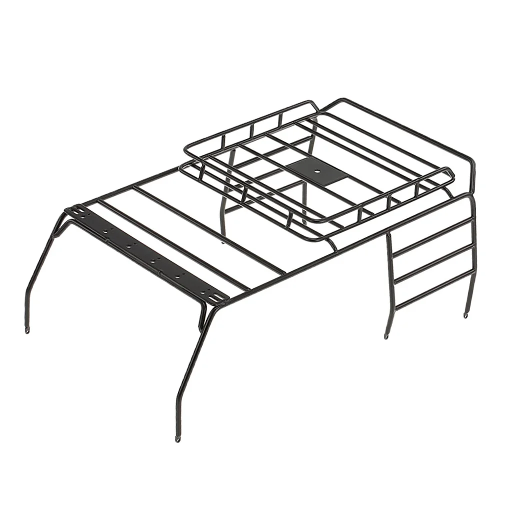 1/10th RC Rock Crawlers Body Roof Rack Metal Luggage Carrier for Axial SCX10