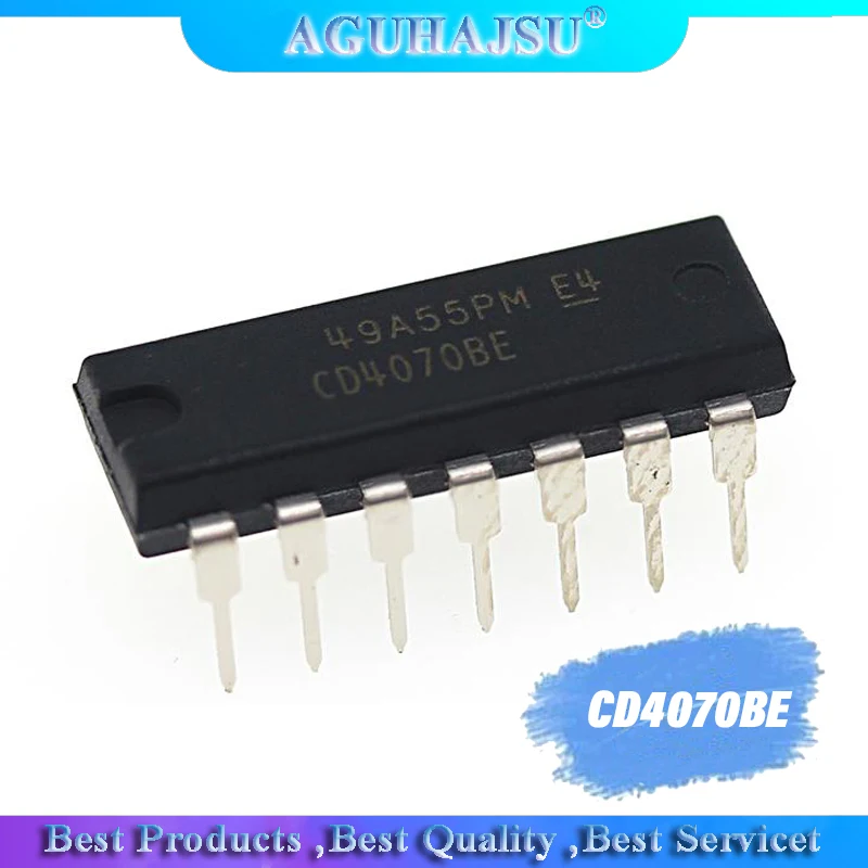 10 шт. CD4070BE DIP14 CD4070 DIP новые Логические ворота и инвертор | Электронные компоненты
