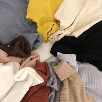 

2020 Autumn Winter Women Pullovers Sweater Knitted Korean Elasticity Casual Jumper Fashion Slim Turtleneck Warm Female Sweaters