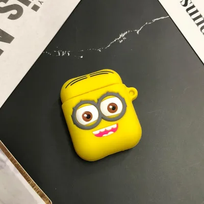 Yellowman2 Забавный мультяшный чехол для Apple Airpods 3D защитный чехол милый Bluetooth чехол для наушников Модный мягкий силиконовый чехол s Чехол для гарнитуры - Цвет: Yellowman2