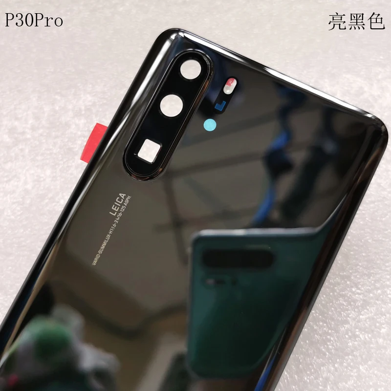 Для huawei P30 Pro Задняя крышка батареи задняя крышка корпуса дверная камера стеклянная рамка объектива для huawei P30 Pro запасные части