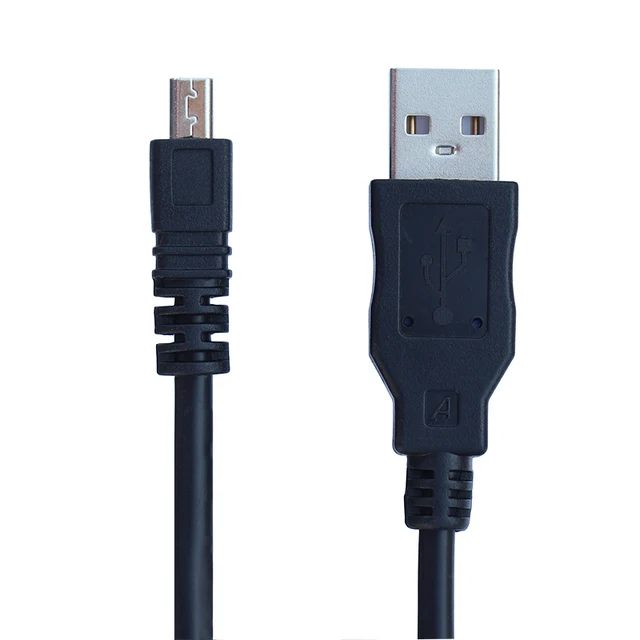 Cavo Dati 8 Pin Per Nikon Coolpix - USB A, Lunghezza 10 Cm, Per Modelli UC-3m UC-E6 UC-E16