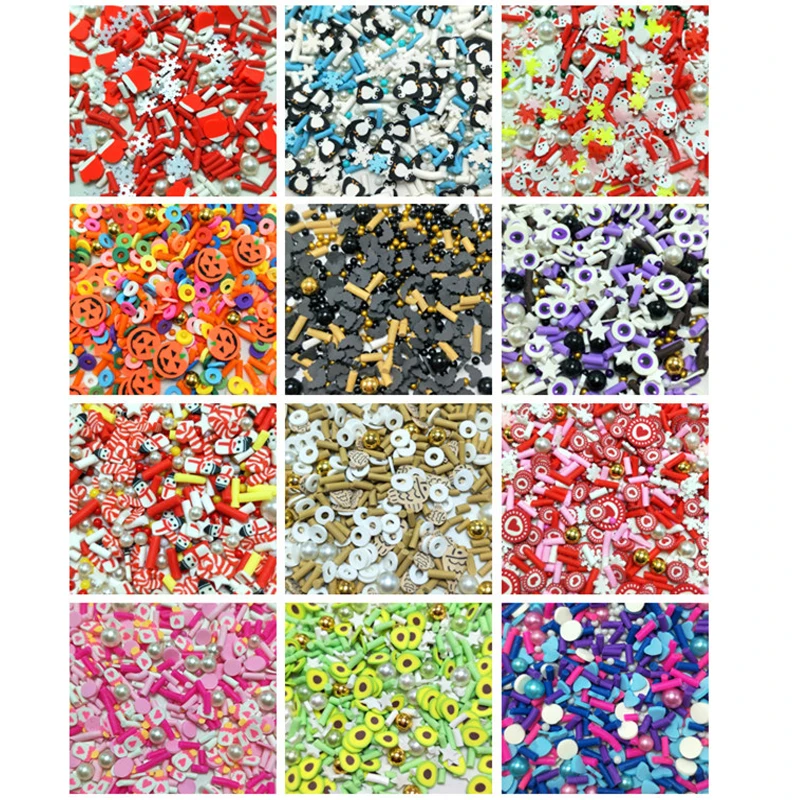 15 X Clay Slices, Sprinkles, Glitter Mixes, Resin Art Add Ins