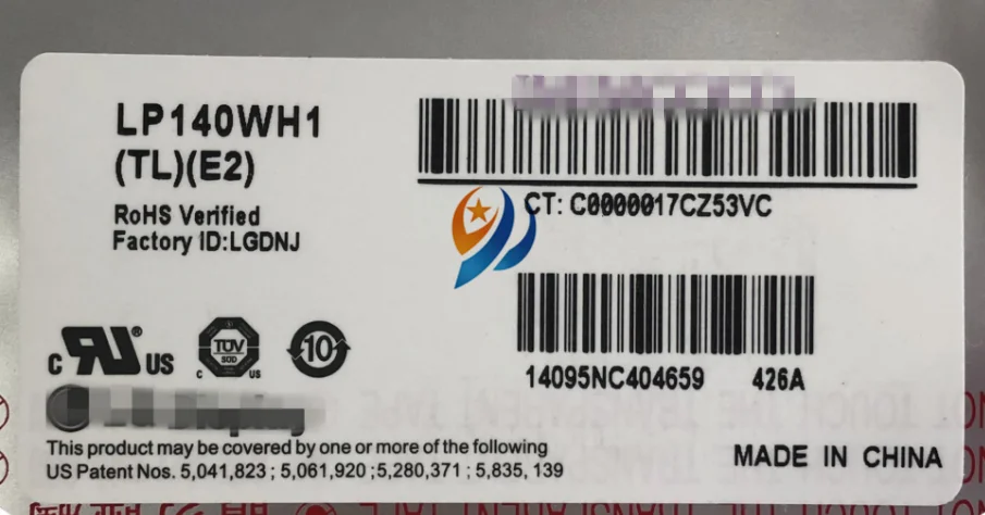 LP140WH1-TLE2 подходит B140XW01 V.8 V.6 LTN140AT07 LTN140AT02 LTN140AT16 для LENOVO IMIMCOCO G475AX G400 M495 G490 E46L Z465 G410