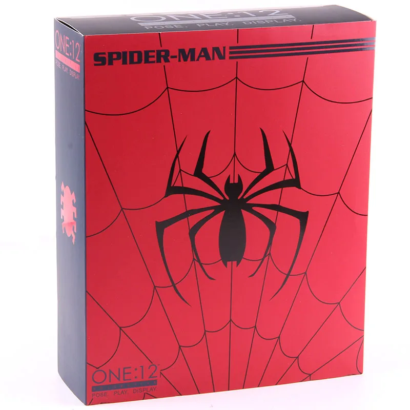 Mezco Marvel, Мстители, Человек-паук, один: 12, коллекционная поза, модель, фигурка, игрушки