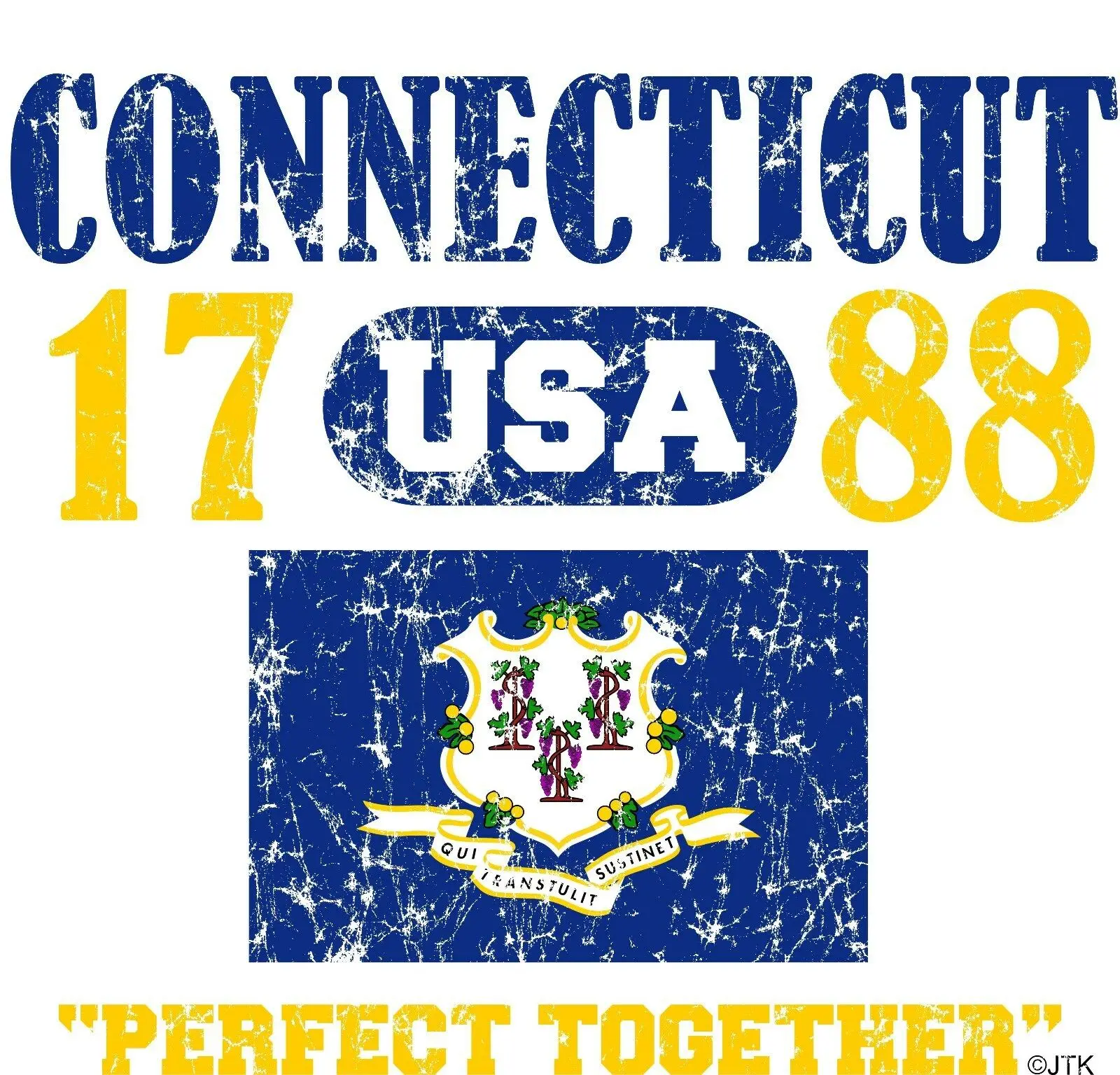 Джорджия/США 1788 statuhood "PERFECT TOGETHER" DISTRESSED "Толстовка С Карманами - Цвет: White 2