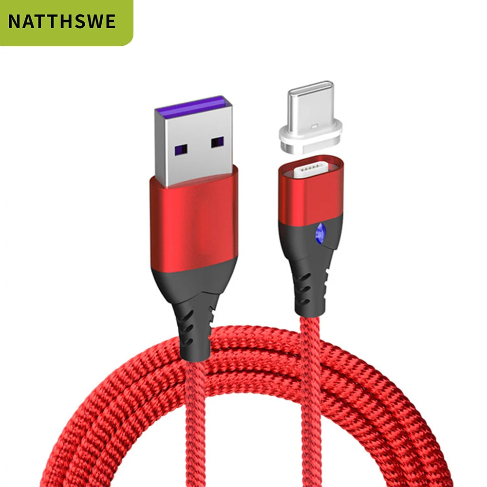 NATTHSWE Магнитный кабель Micro usb type C для быстрой зарядки Micro usb type-C Магнитный зарядный провод usb c для iphone 11 X Xr usb кабель
