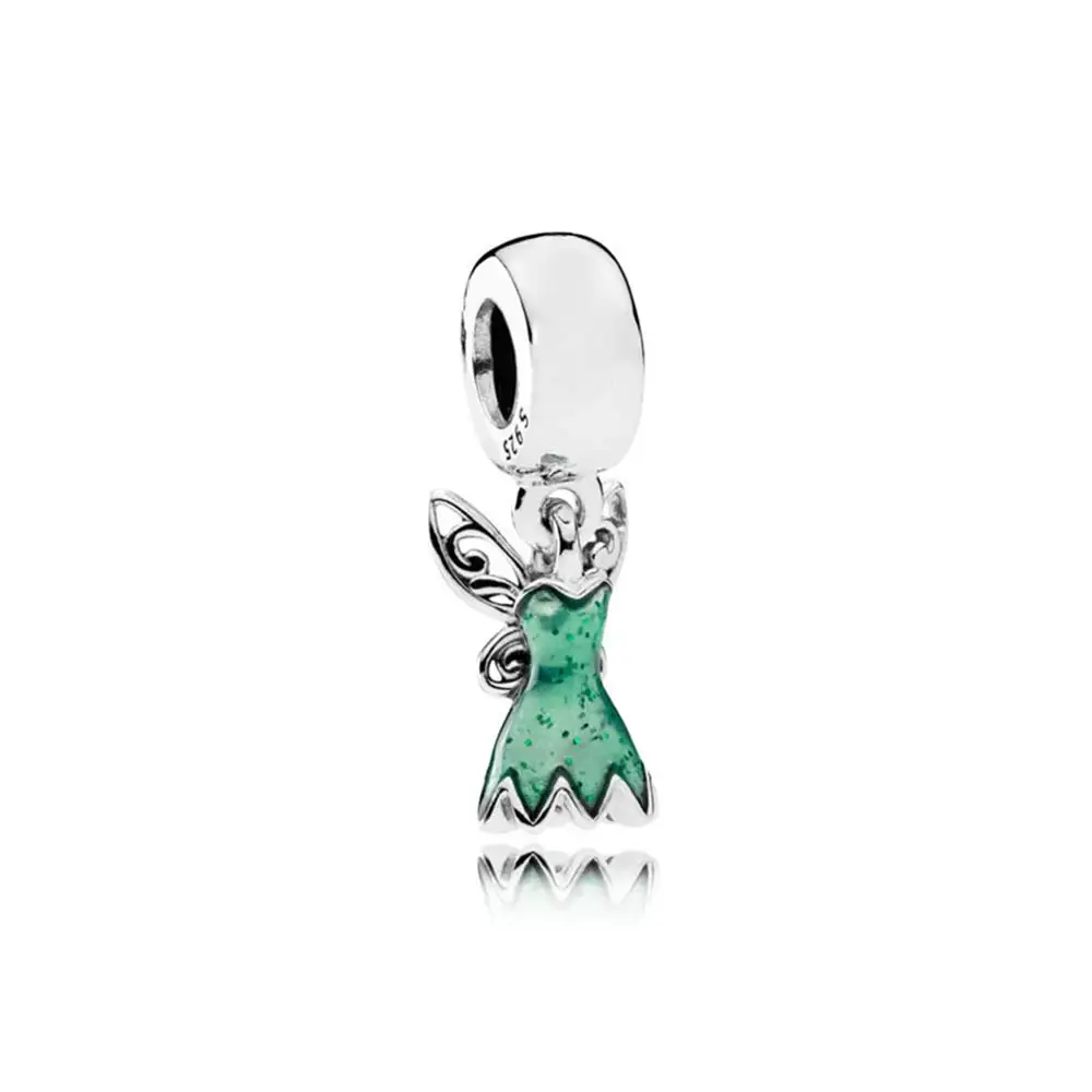 PDB DZ 12 925 Silver Original Pendant Clover Dress Hang Charmtropical Parrot Fringe High Light Penadnt Jewerly - Цвет камня: 792138EN93