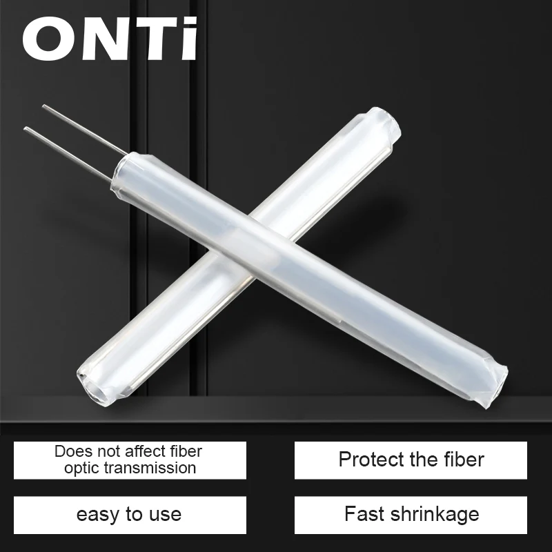 Fiber Optic Fusion Protection Splice Sleeves 60MM Heat Shrink Tube Optical Hot Melt Tube High Shrink Ratio Cable Protective 30pcs kraft paper pen sleeves single pen paper tube gift pen protective holder