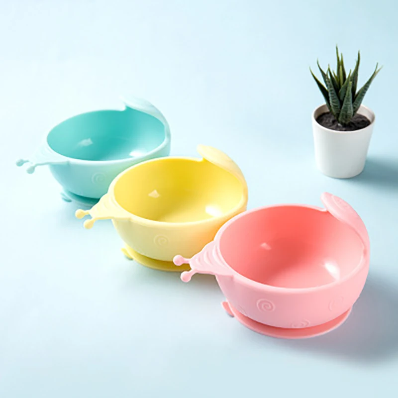 Baby Feeding Learning Dishes Suction Bowl Assist Toddler Baby Food Cute Dinnerware For Kids Eating Training Bowl