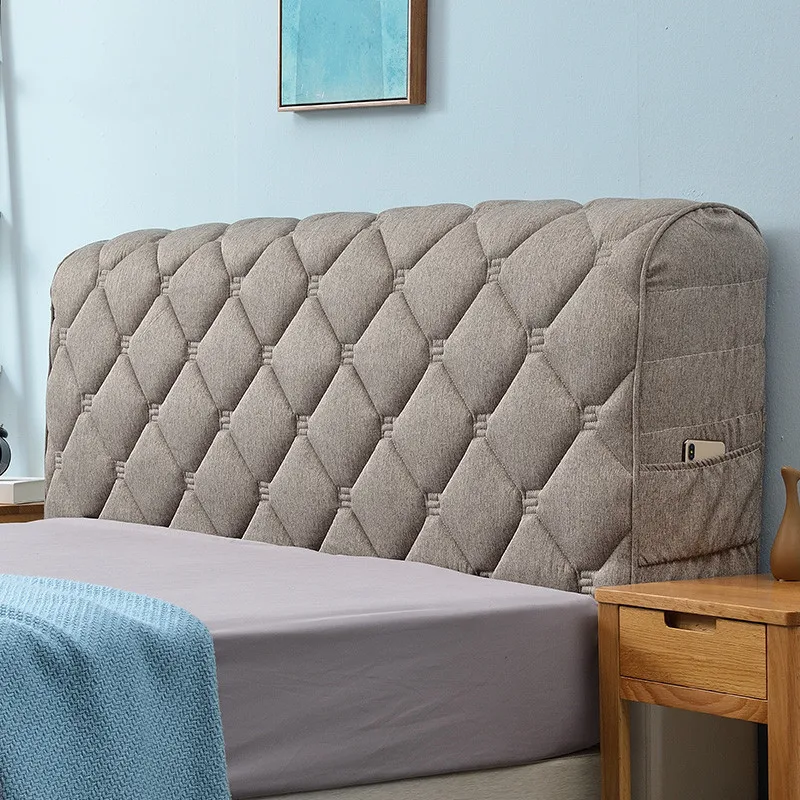 Modern Simple Style Headboard Cover Fabric Allinclusive Bedside Back