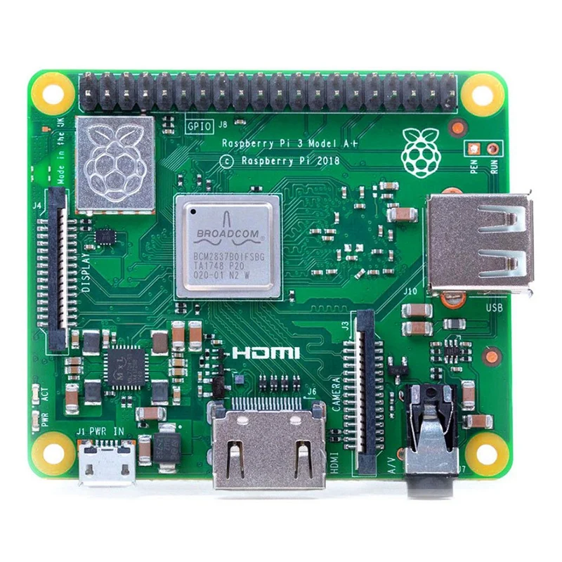 Raspberry Pi 3 A Plus с 512MB LPDDR2 SDRAM 1,4 GHz cpu Bluetooth 4,2 USB 2,0