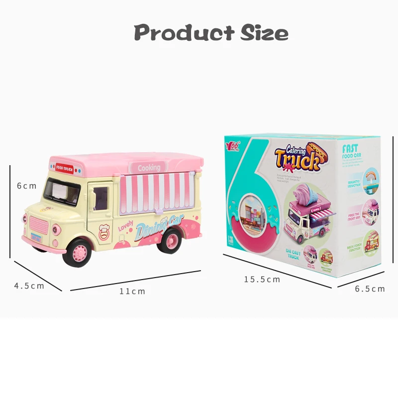 1:36 сплав автомобильный прицеп литой под давлением модель игрушки Звук ...