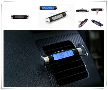 

auto parts 2-in-1 car clock thermometer Clip air conditioner outlet for Mercedes Benz C43 C-Class F015 B-Class E53 C63