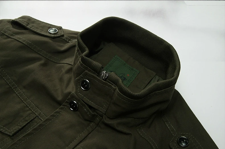 M-6XL плюс размер военная куртка мужская зимняя Осенняя хлопковая куртка-пилот пальто армейский мужской бомбер куртки карго полета Черная