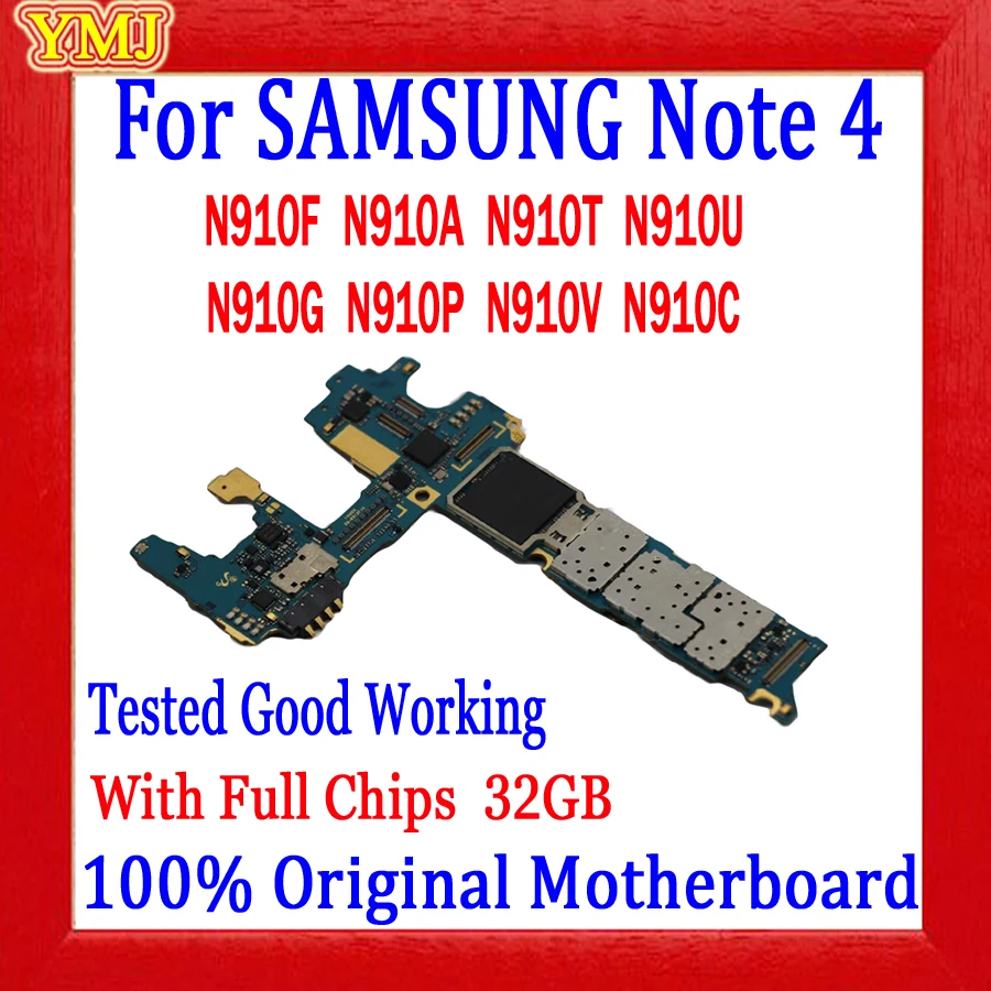 100% протестированный Оригинальный разблокированный для Samsung Galaxy Note 4 N910F N910A N910U N910G