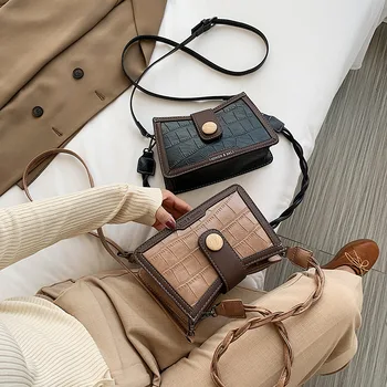 

Unusual Bag Brand Original Design 2020 New Fashion Contrast Underarm Bag Western Style Joker Shoulder Slung Chain Bag